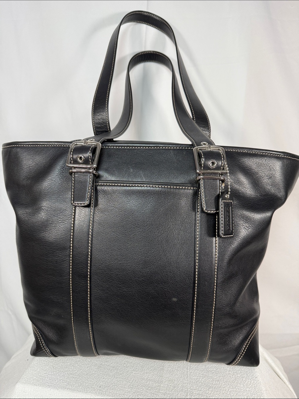 Coach Black Leather Tote